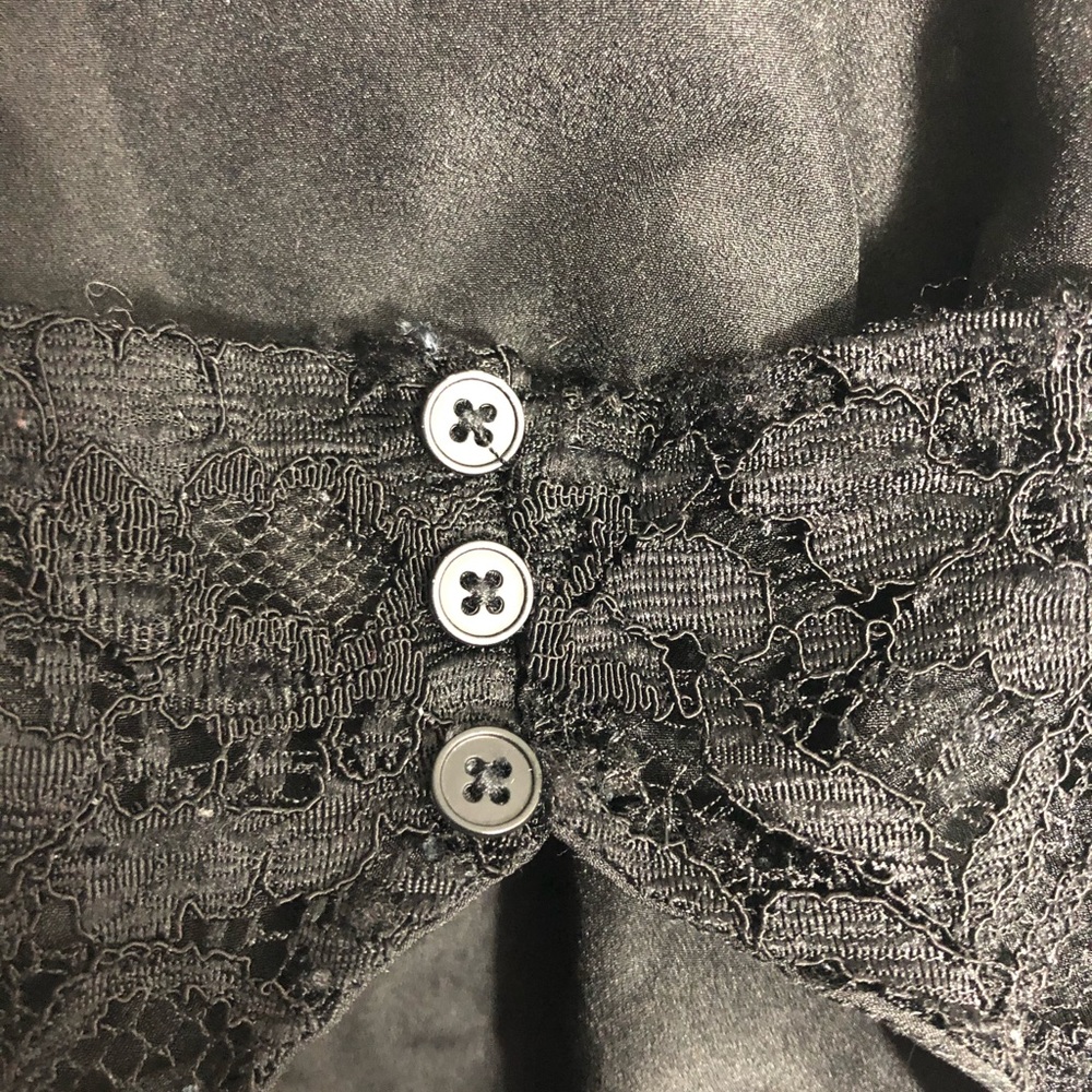LACE BLACK RUFFLED DRESS - Picture 3 of 4